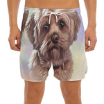Yorkshire Terrier Portrait Print Men's Split Running Shorts