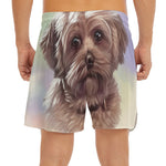 Yorkshire Terrier Portrait Print Men's Split Running Shorts