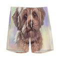 Yorkshire Terrier Portrait Print Men's Athletic Shorts