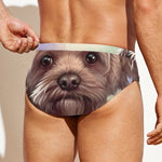 Yorkshire Terrier Portrait Print Men's Swim Briefs