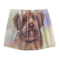 Yorkshire Terrier Portrait Print Mesh Shorts