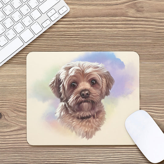 Yorkshire Terrier Portrait Print Mouse Pad