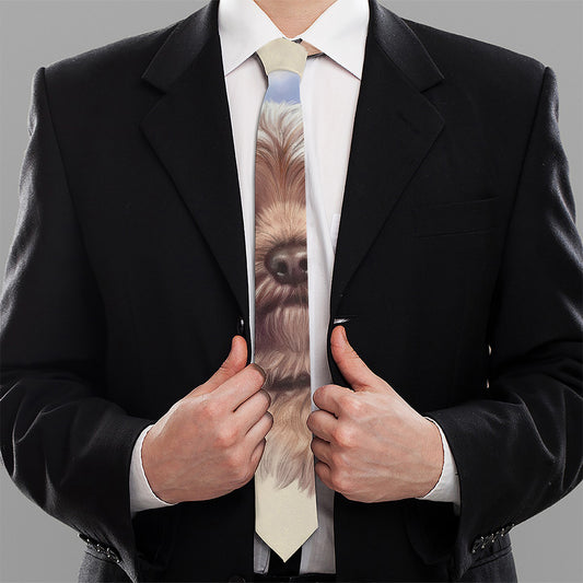 Yorkshire Terrier Portrait Print Necktie