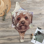 Yorkshire Terrier Portrait Print One Shoulder Bodysuit