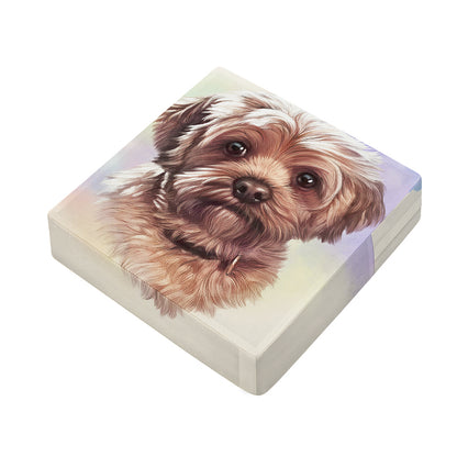 Yorkshire Terrier Portrait Print Outdoor Seat Cushion Cover