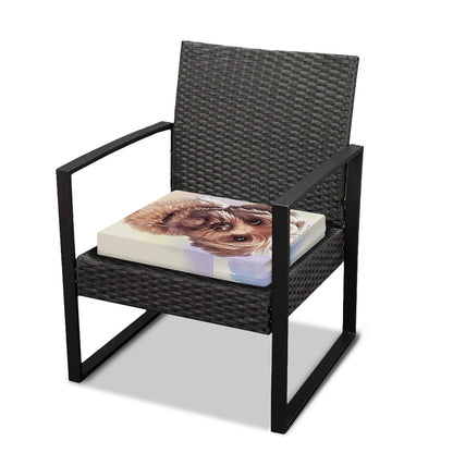 Yorkshire Terrier Portrait Print Outdoor Seat Cushion Cover