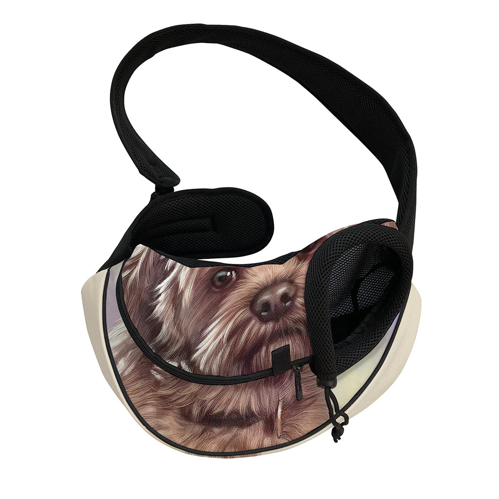 Yorkshire Terrier Portrait Print Pet Sling Carrier