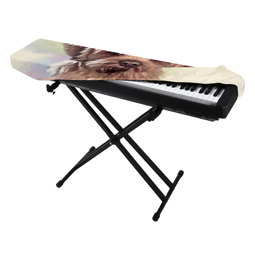 Yorkshire Terrier Portrait Print Piano Keyboard Cover