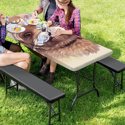Yorkshire Terrier Portrait Print Picnic Table Cover