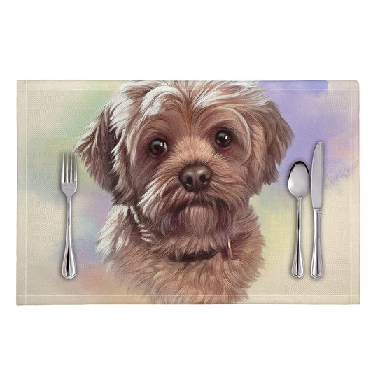 Yorkshire Terrier Portrait Print Placemat