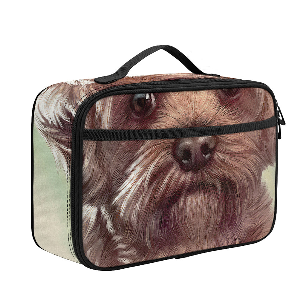 Yorkshire Terrier Portrait Print Portable Lunch Bag