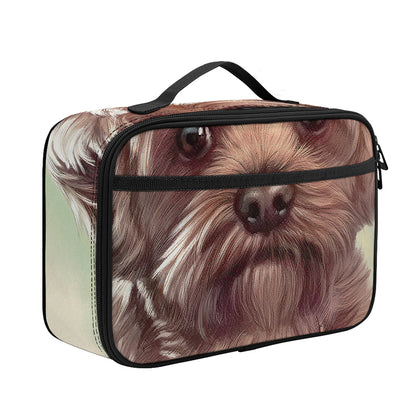 Yorkshire Terrier Portrait Print Portable Lunch Bag