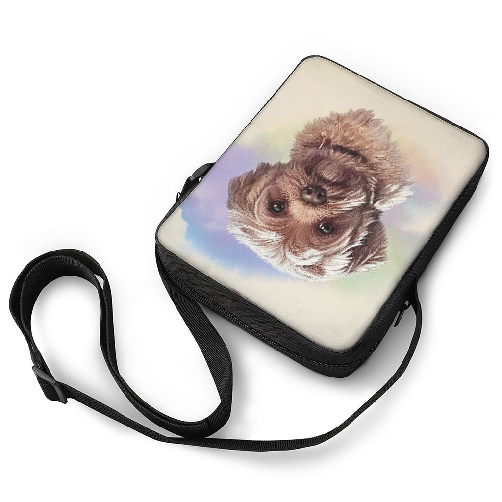 Yorkshire Terrier Portrait Print Rectangular Crossbody Bag