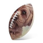 Yorkshire Terrier Portrait Print Rugby Ball