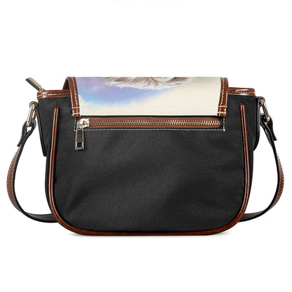 Yorkshire Terrier Portrait Print Saddle Bag