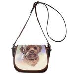 Yorkshire Terrier Portrait Print Saddle Bag