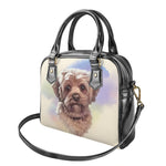 Yorkshire Terrier Portrait Print Shoulder Handbag