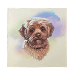 Yorkshire Terrier Portrait Print Silk Bandana
