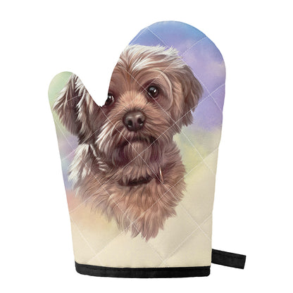 Yorkshire Terrier Portrait Print Single Oven Mitt