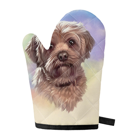 Yorkshire Terrier Portrait Print Single Oven Mitt