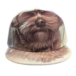 Yorkshire Terrier Portrait Print Snapback Cap