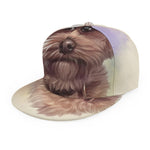 Yorkshire Terrier Portrait Print Snapback Cap