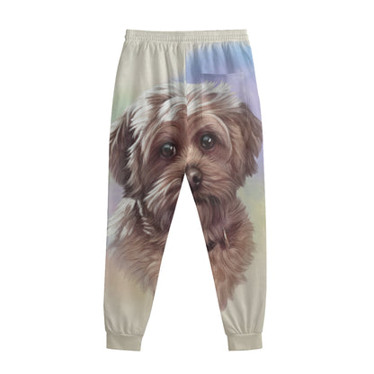 Yorkshire Terrier Portrait Print Sweatpants