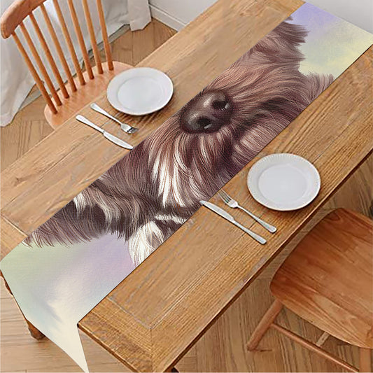 Yorkshire Terrier Portrait Print Table Runner