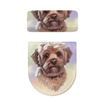 Yorkshire Terrier Portrait Print Toilet Lid And Tank Cover Set