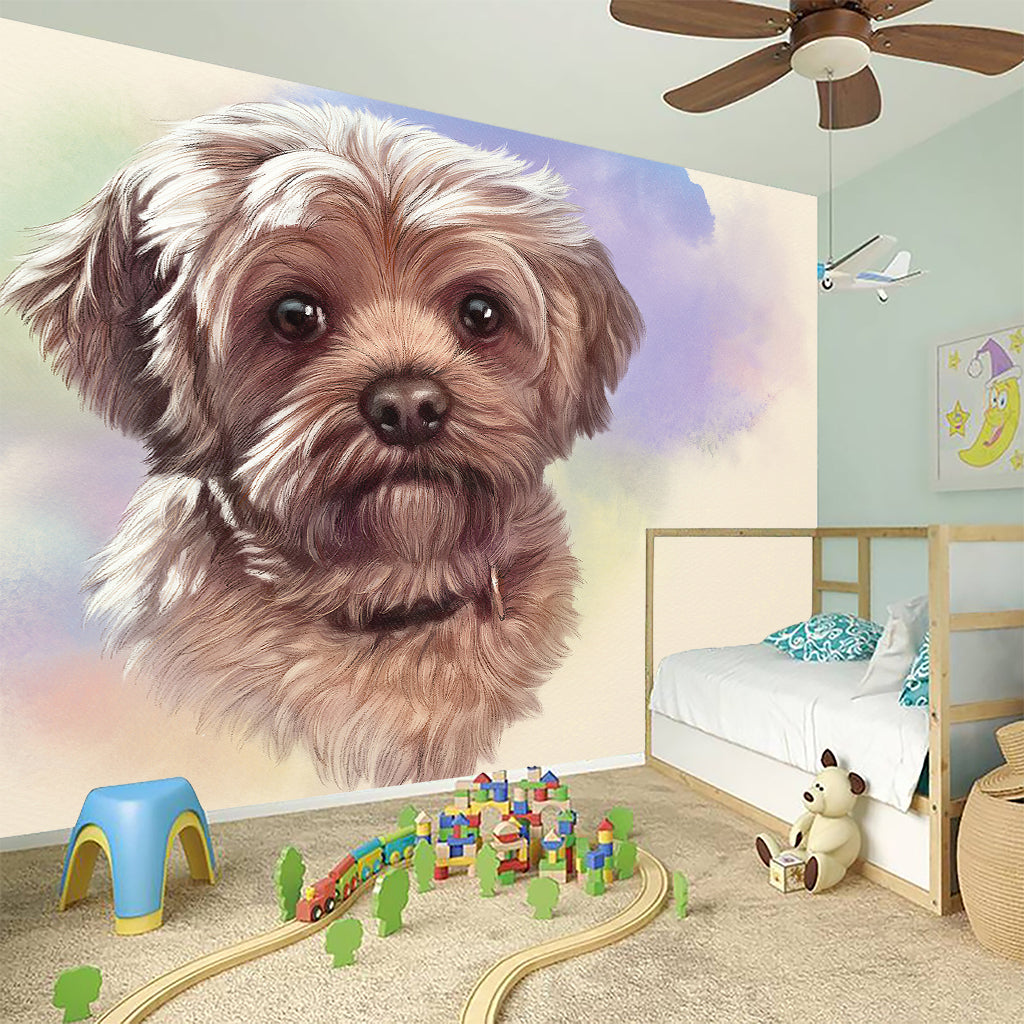 Yorkshire Terrier Portrait Print Wall Sticker