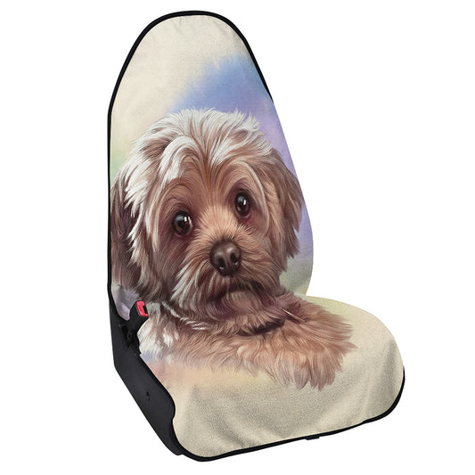 Yorkshire Terrier Portrait Print Waterproof Car Seat Cover