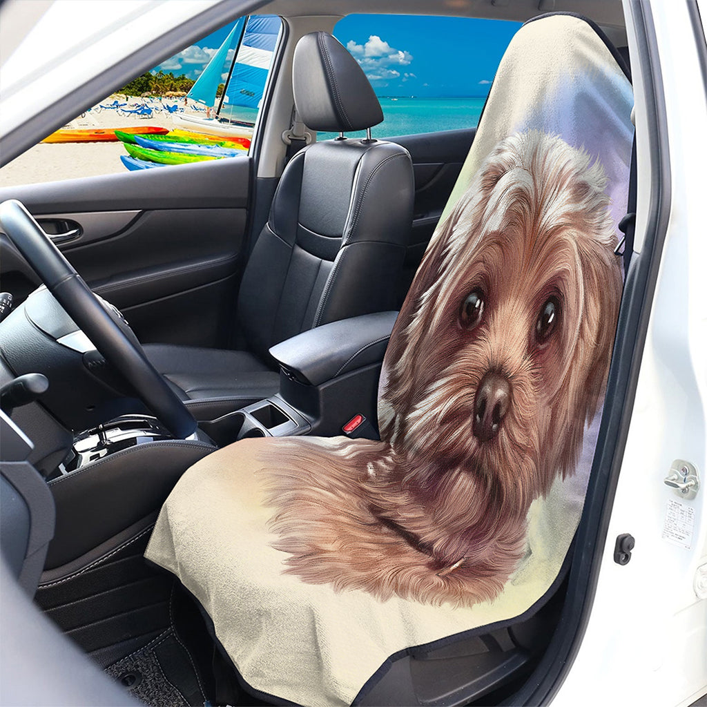 Yorkshire Terrier Portrait Print Waterproof Car Seat Cover