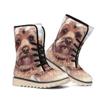 Yorkshire Terrier Portrait Print Winter Boots