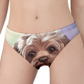 Yorkshire Terrier Portrait Print Women's Panties
