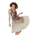 Yorkshire Terrier Portrait Print Women's Sleeveless Dress