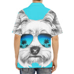 Yorkshire Terrier With Sunglasses Print Aloha Shirt
