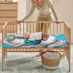 Yorkshire Terrier With Sunglasses Print Baby Crib Sheet