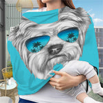 Yorkshire Terrier With Sunglasses Print Baby Seat Cover