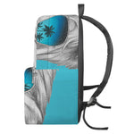 Yorkshire Terrier With Sunglasses Print Backpack