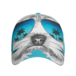 Yorkshire Terrier With Sunglasses Print Baseball Cap