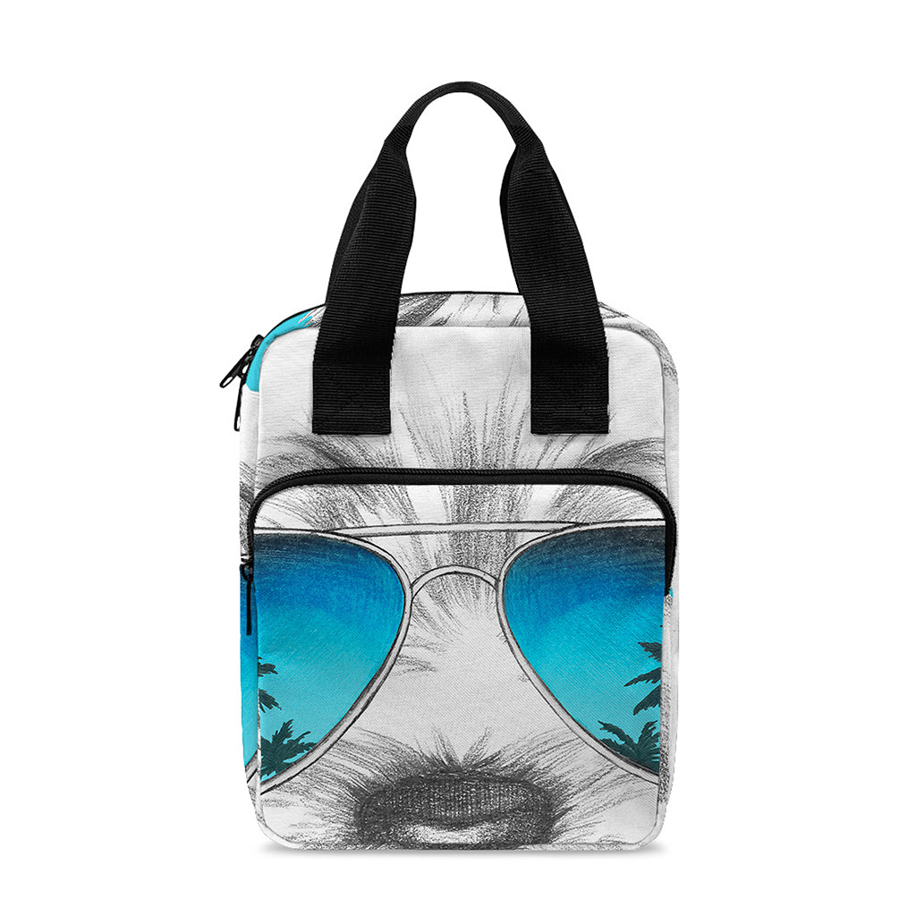 Yorkshire Terrier With Sunglasses Print Bible Tote Bag