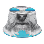 Yorkshire Terrier With Sunglasses Print Bucket Hat