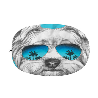 Yorkshire Terrier With Sunglasses Print Car Side Mirror Covers
