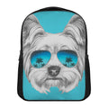 Yorkshire Terrier With Sunglasses Print Casual Backpack