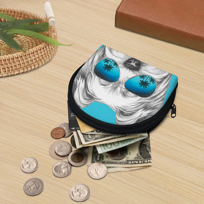 Yorkshire Terrier With Sunglasses Print Coin Purse