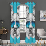 Yorkshire Terrier With Sunglasses Print Curtain