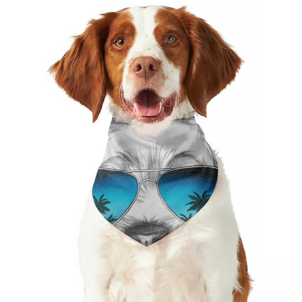 Yorkshire Terrier With Sunglasses Print Dog Bandana