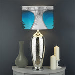 Yorkshire Terrier With Sunglasses Print Drum Lamp Shade