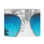 Yorkshire Terrier With Sunglasses Print Drum Lamp Shade