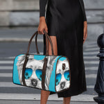 Yorkshire Terrier With Sunglasses Print Duffle Bag